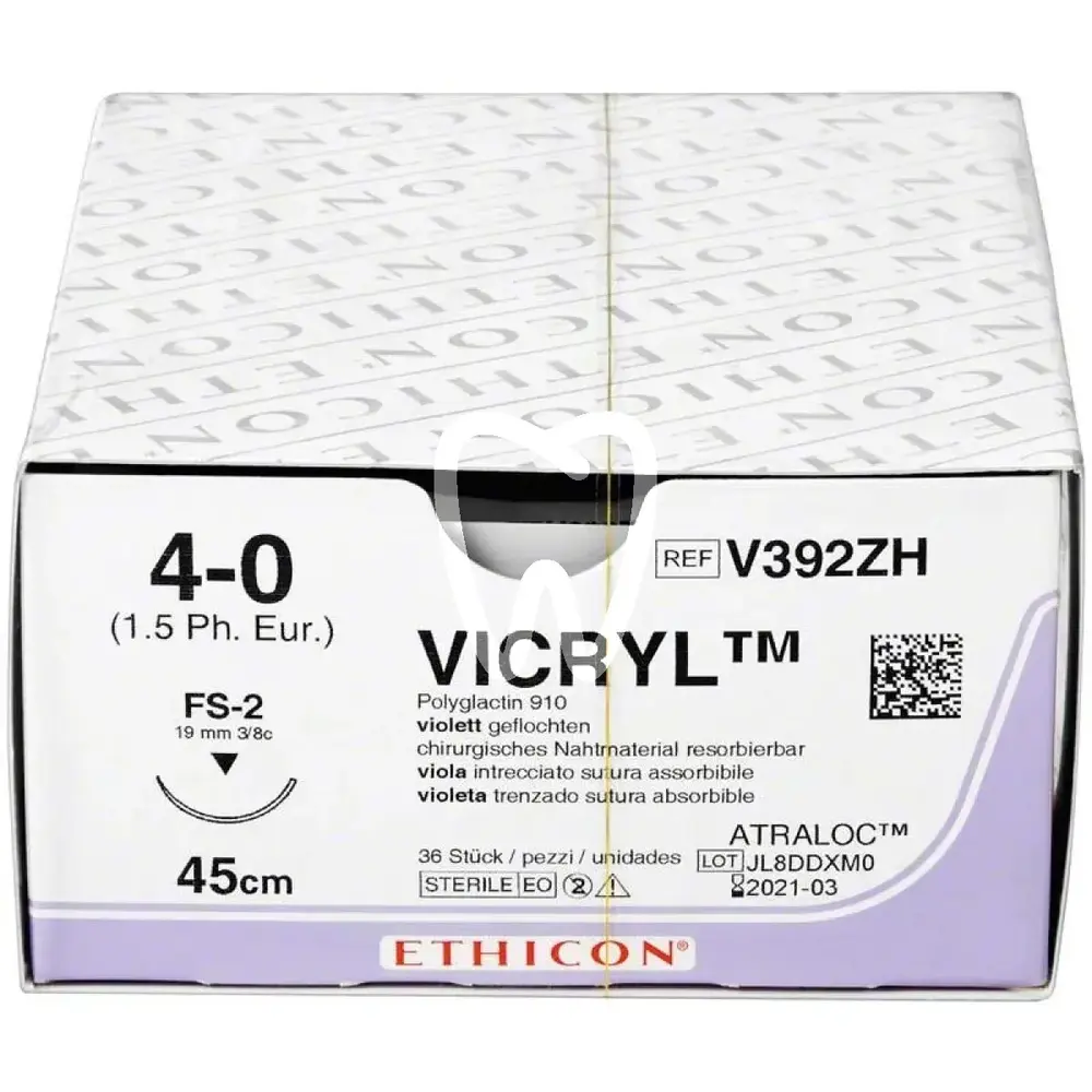 Ethicon vicryl violet 4-0/1,5 fs2 0,45 36pcs chirurgie ethicon