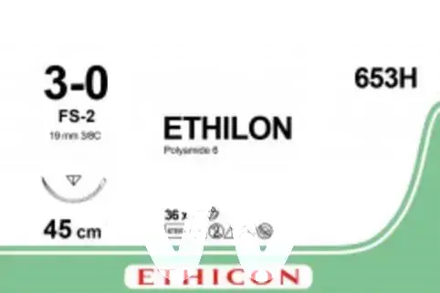 Ethilon noir 3-0/2 fs2 45cm 36pcs chirurgie ethicon