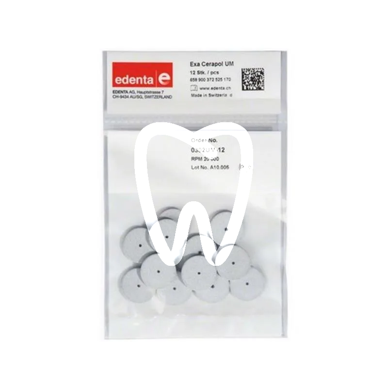 Exa cerapol disque gris #0302um-12 x1pcs matériel de polissage edenta