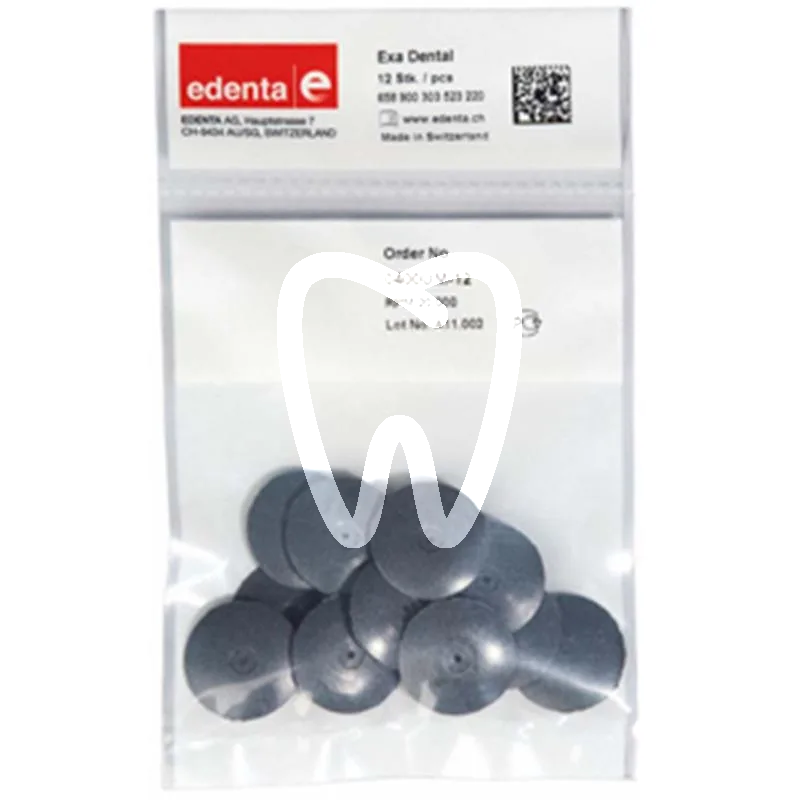 Exa cerapol disque noir #0401um-12 x12pcs matériel de polissage edenta