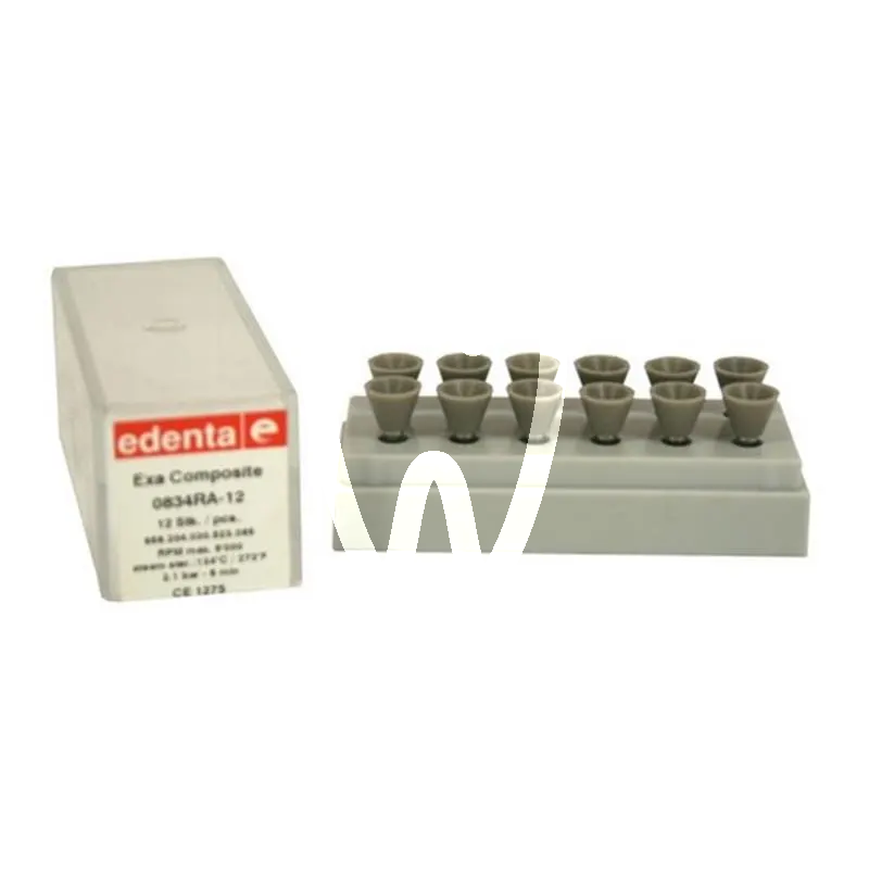 Exa composite cupule #834-ra x12pcs matériel de polissage edenta