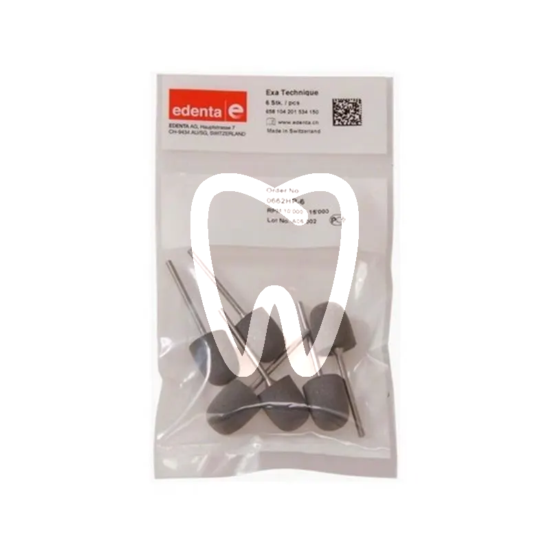 Exa technique 662 rond hp-gris x6pcs matériel de polissage edenta