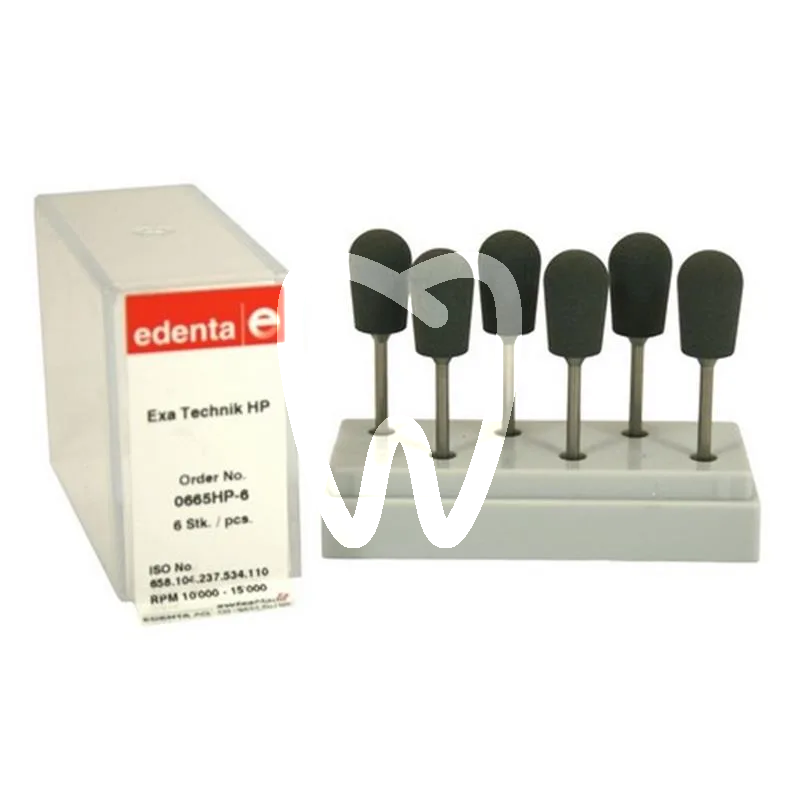 Exa technique 665 poire hp-gris x6pcs matériel de polissage edenta