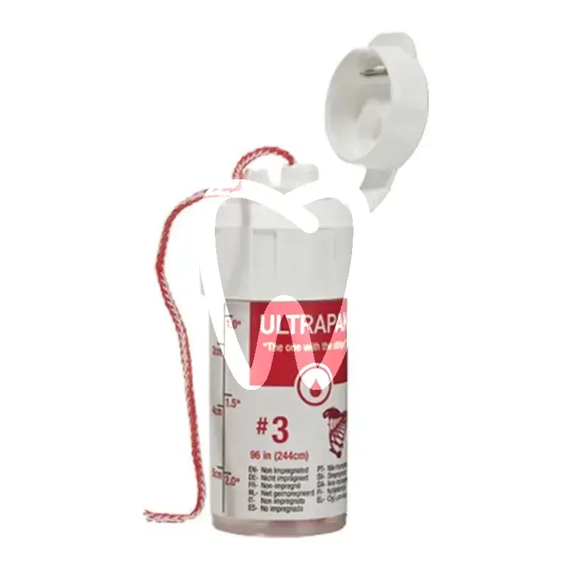 Fil retraction ultrapak nº3 rouge 244 cm matériaux d'empreinte ultradent