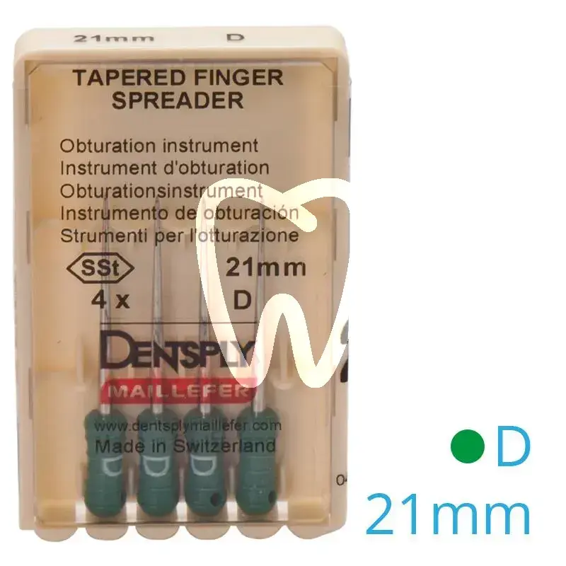 Finger spreader 182 d 21mm 4pcs endodontie dentsply sirona