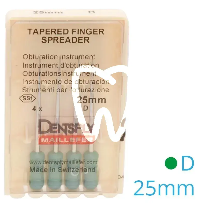 Finger spreader 182 d 25mm 4pcs endodontie dentsply sirona