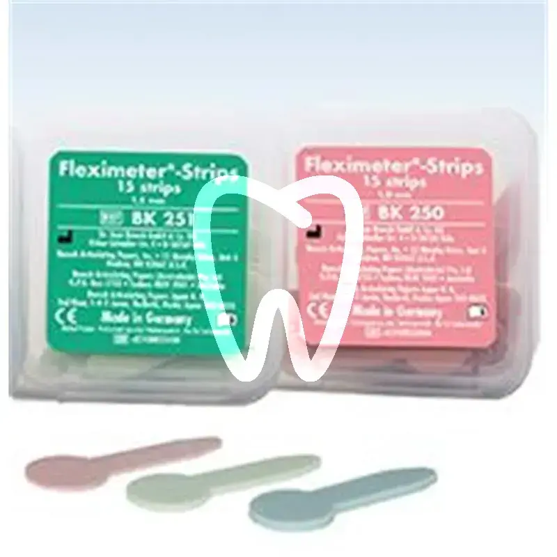 Fleximeter strips vert 1,5 mm articulation bausch