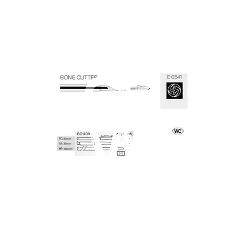 Fraise à os 0541/016 fg 5pcs endodontie dentsply sirona