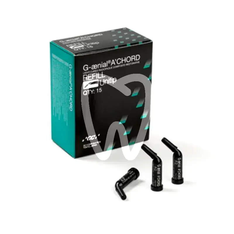 G-aenial a'chord unitips 15x0,16ml ao2 composites et accessoires gc
