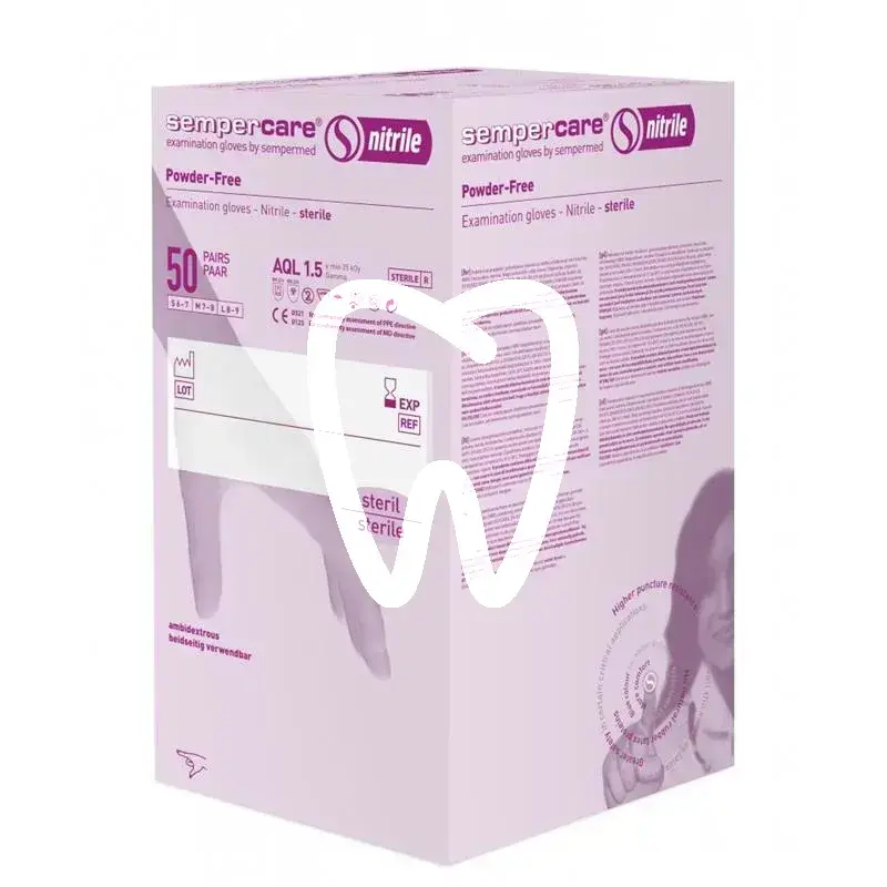 Sempercare nitrile sterile m, 50 paar einwegartikel sempermed