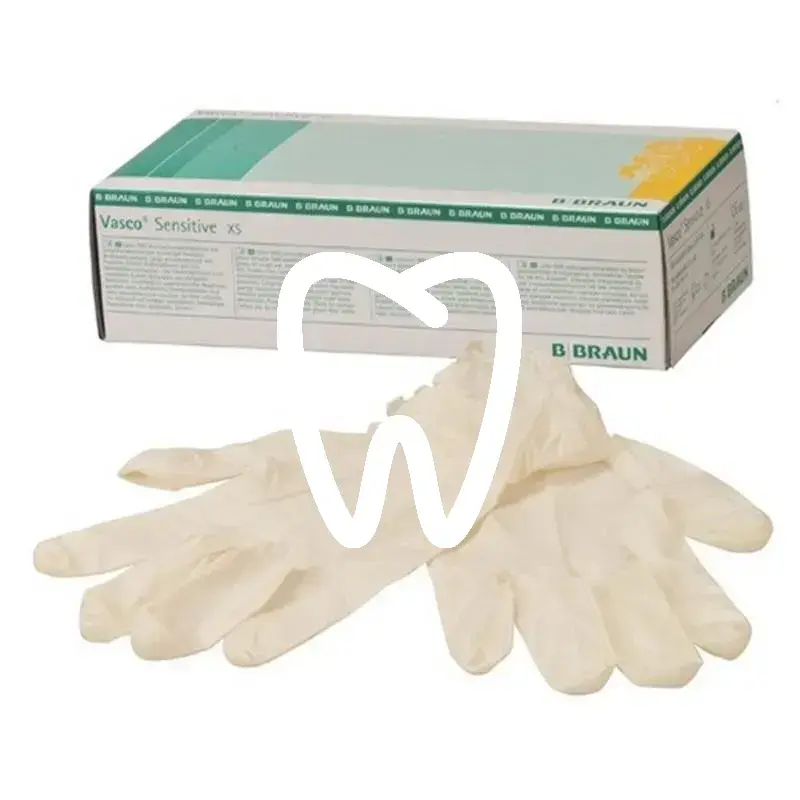 Gants vasco sensitive latex non-poudrés xs, 100pcs usage unique b.braun medical