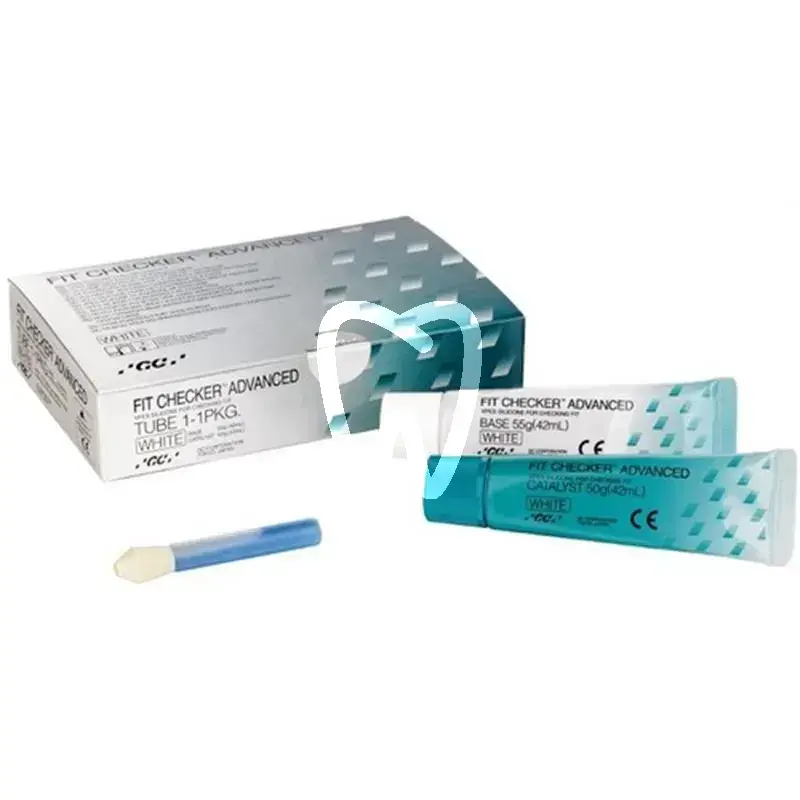Gc fit checker advanced white – silicone vpes blanc pour le contrôle de l'ajustage des prothèses, 1kit  matériaux d'empreinte gc