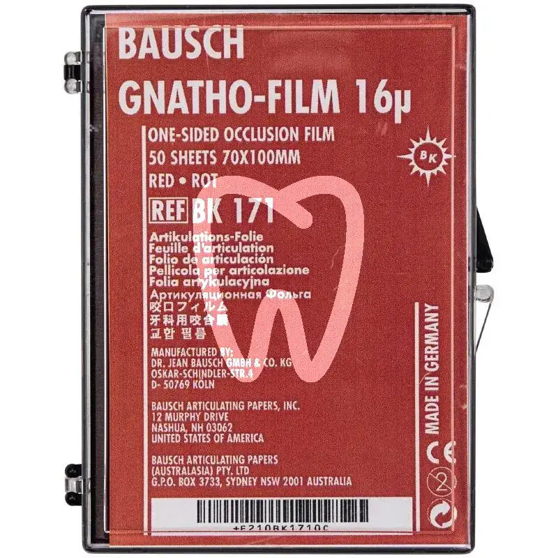 Gnatho-film rouge  70x100  bk171 50pcs articulation bausch