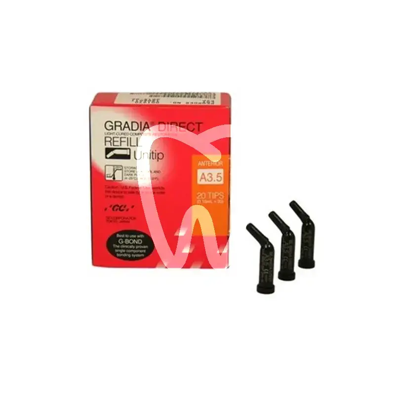 Gradia direct x x-a3,5 20x0,3g unitips composites et accessoires gc
