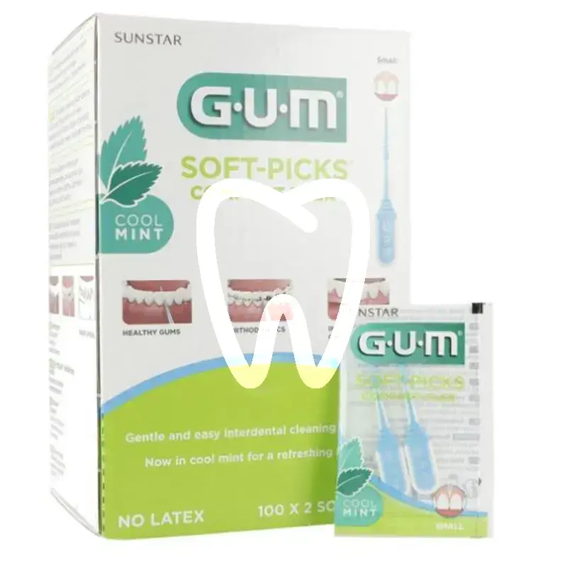 Gum soft-picks comfort flex s mint  100x2pcs prévention sunstar gum