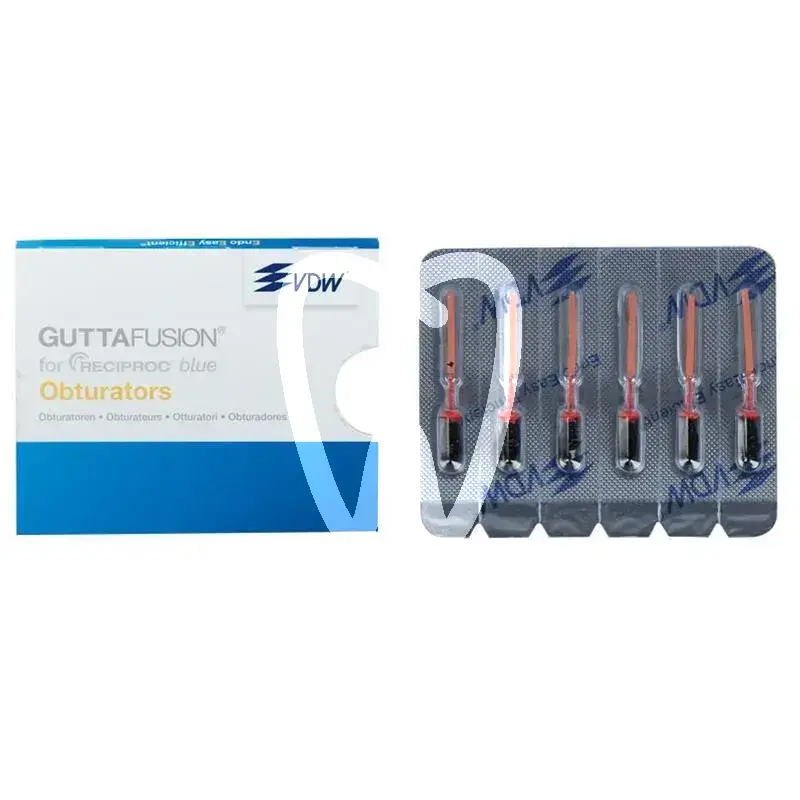 Guttafusion pour reciproc bleu r40, 6pcs endodontie vdw gmbh
