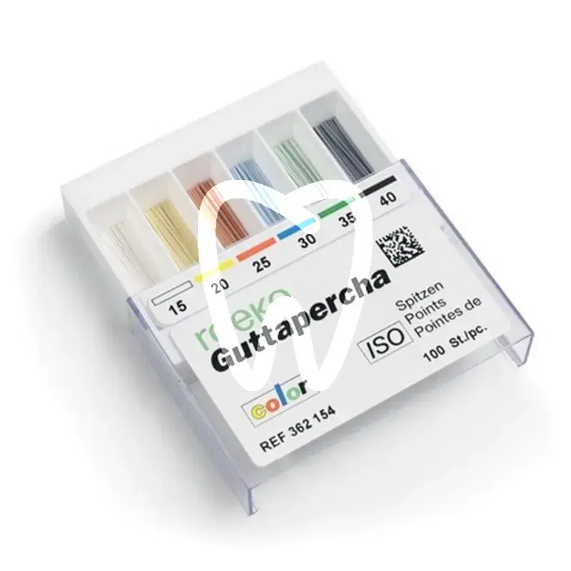Guttapercha pointes color iso 55, 100pcs endodontie roeko