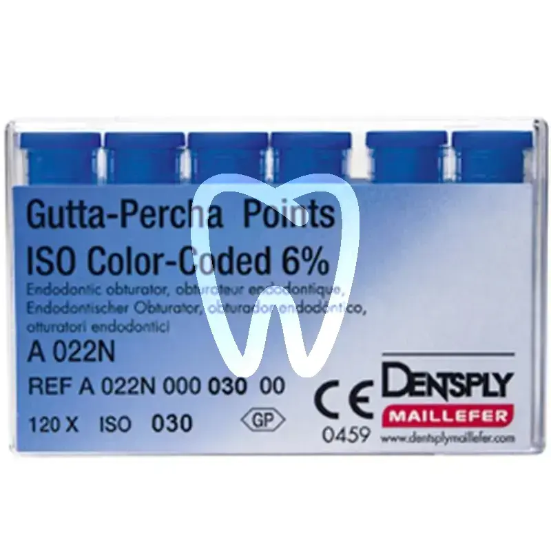 Guttapercha pointes coul. 22n .06/030 120pcs endodontie dentsply sirona