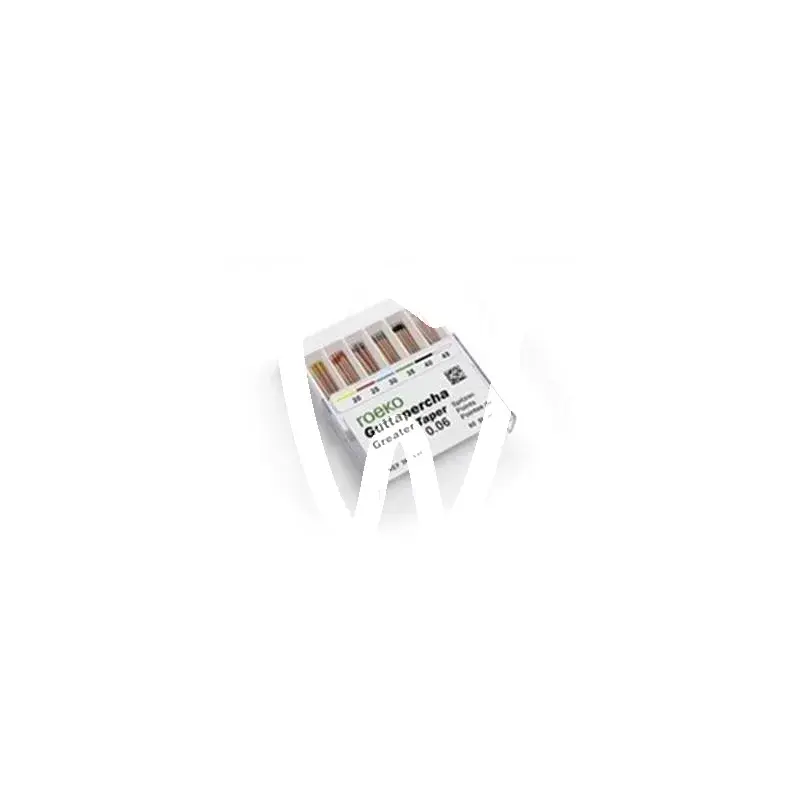 Guttapercha pointes greater taper 6/40 60pcs endodontie roeko