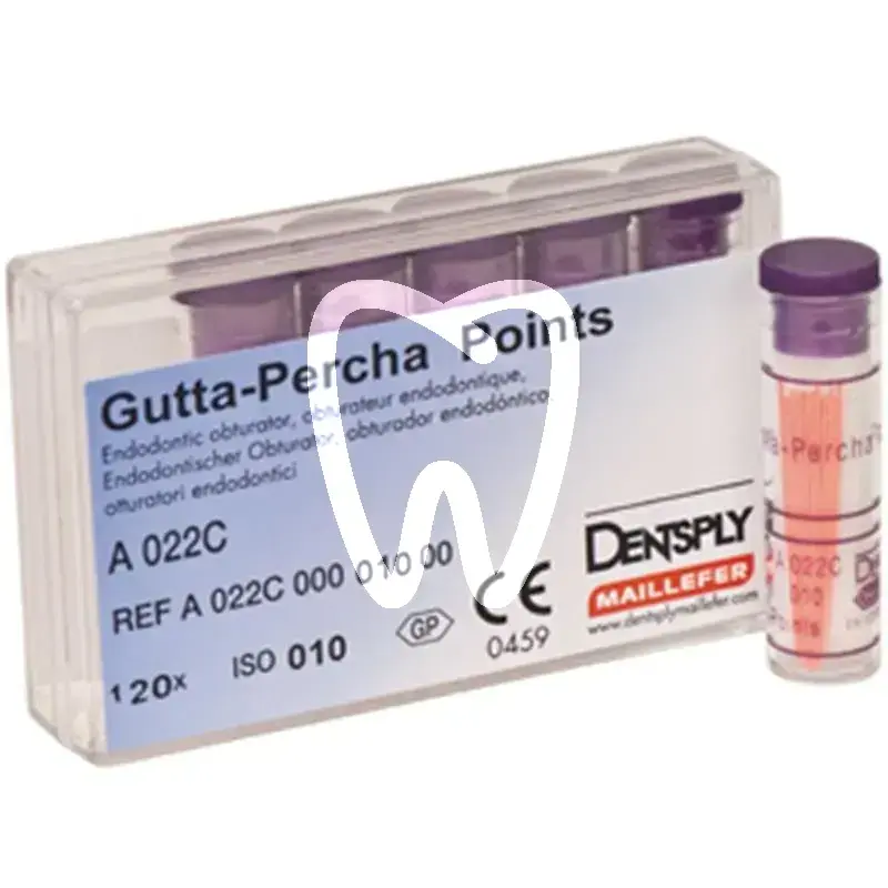 Guttapercha pointes roses 22c/010 120pcs endodontie dentsply sirona