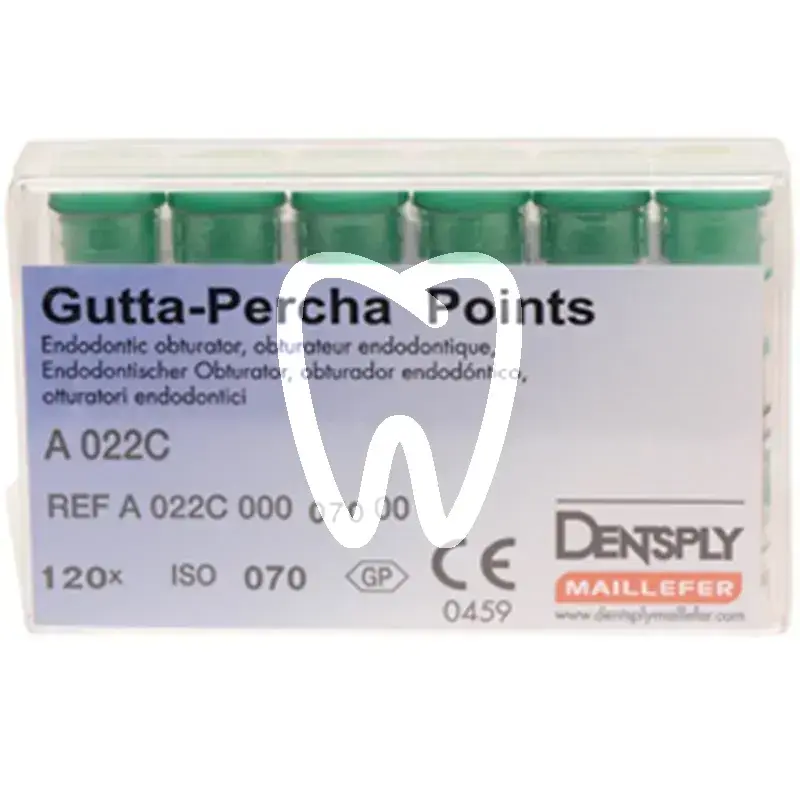 Guttapercha pointes roses 22c/070 120pcs endodontie dentsply sirona
