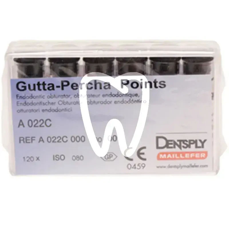 Guttapercha pointes roses 22c/080 120pcs endodontie dentsply sirona