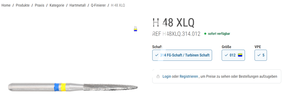 H48xlq/012 fg x5st. - h48xlq.314.12 fraises komet