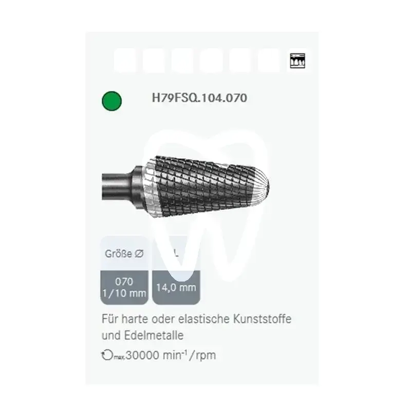 H79fsq/070 hp x5st. - h79fsq104070 fraises komet