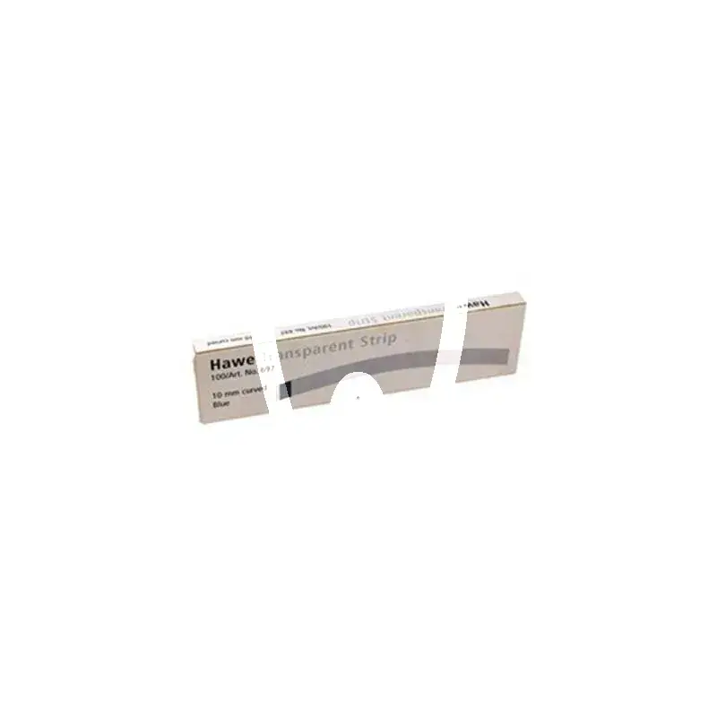 Hawe bande transp. courbée 10mm, 100 pcs matrices et coins kerrhawe