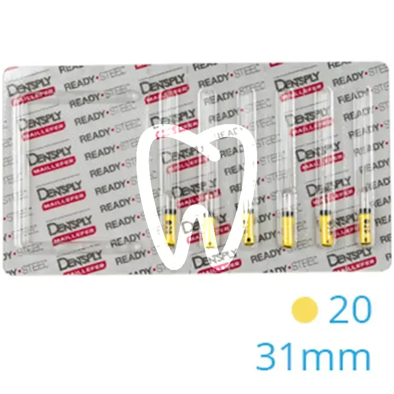 Hedström readysteel 16d 20 31mm, 6pcs endodontie dentsply sirona
