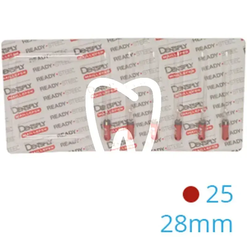 Hedström readysteel 16d 25 28mm 6pcs endodontie dentsply sirona