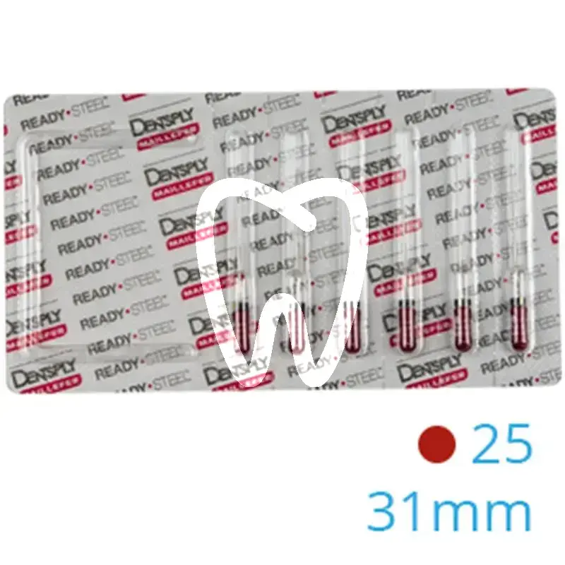 Hedström readysteel 16d 25 31mm, 6pcs endodontie dentsply sirona