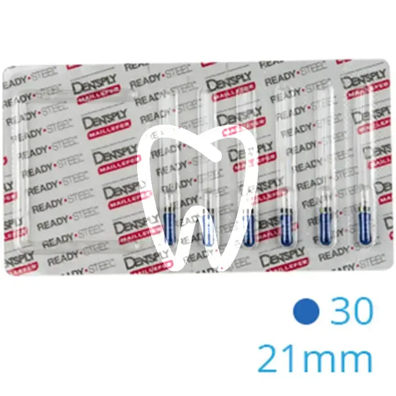 Hedström readysteel 16d 30 21mm 6pcs endodontie dentsply sirona