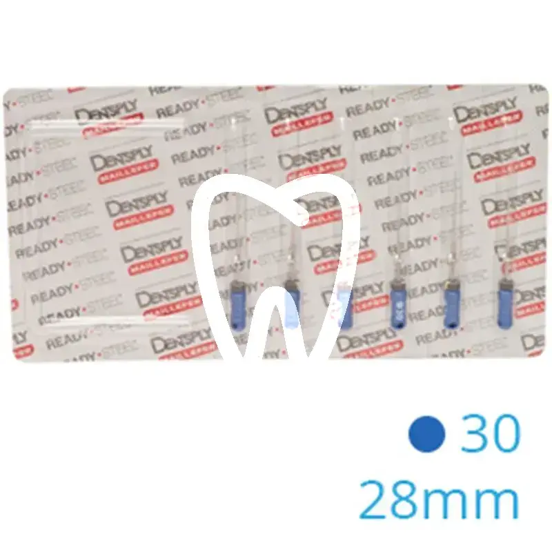 Hedström readysteel 16d 30 28mm 6pcs endodontie dentsply sirona