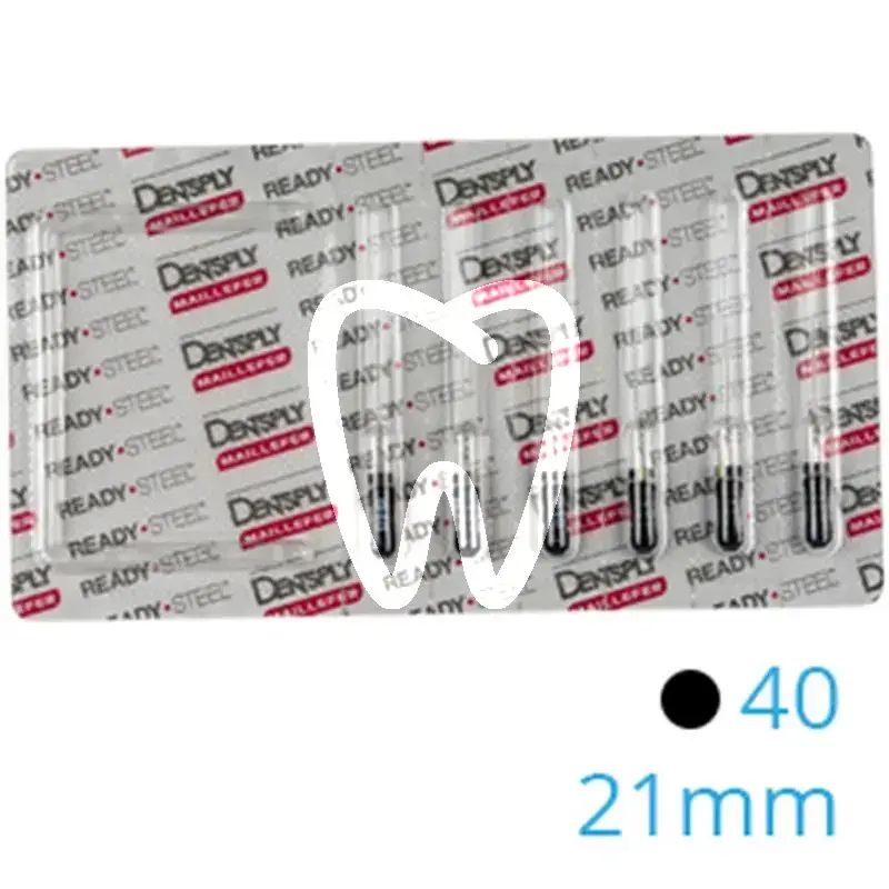 Hedström readysteel 16d 40 21mm 6pcs endodontie dentsply sirona