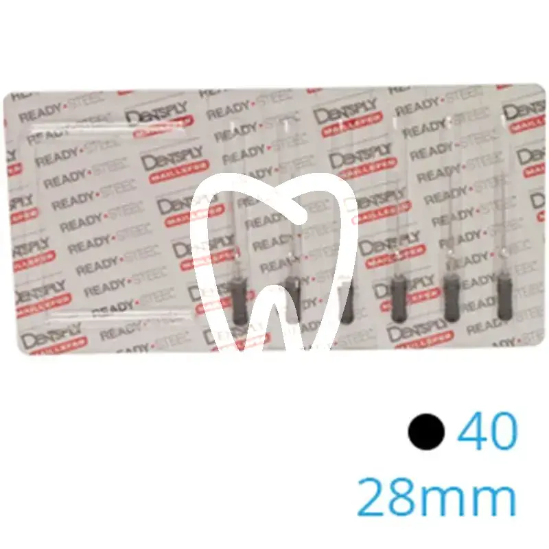 Hedström readysteel 16d 40 28mm 6pcs endodontie dentsply sirona
