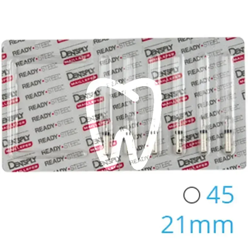Hedström readysteel 16d 45 21mm 6pcs endodontie dentsply sirona