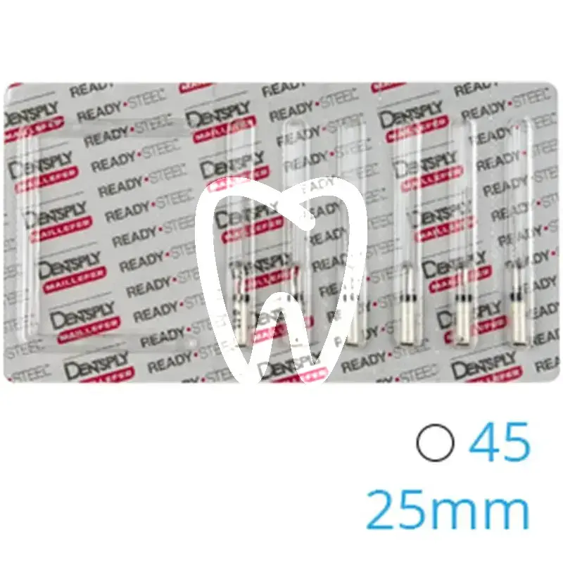 Hedström readysteel 16d 45 25mm 6pcs endodontie dentsply sirona