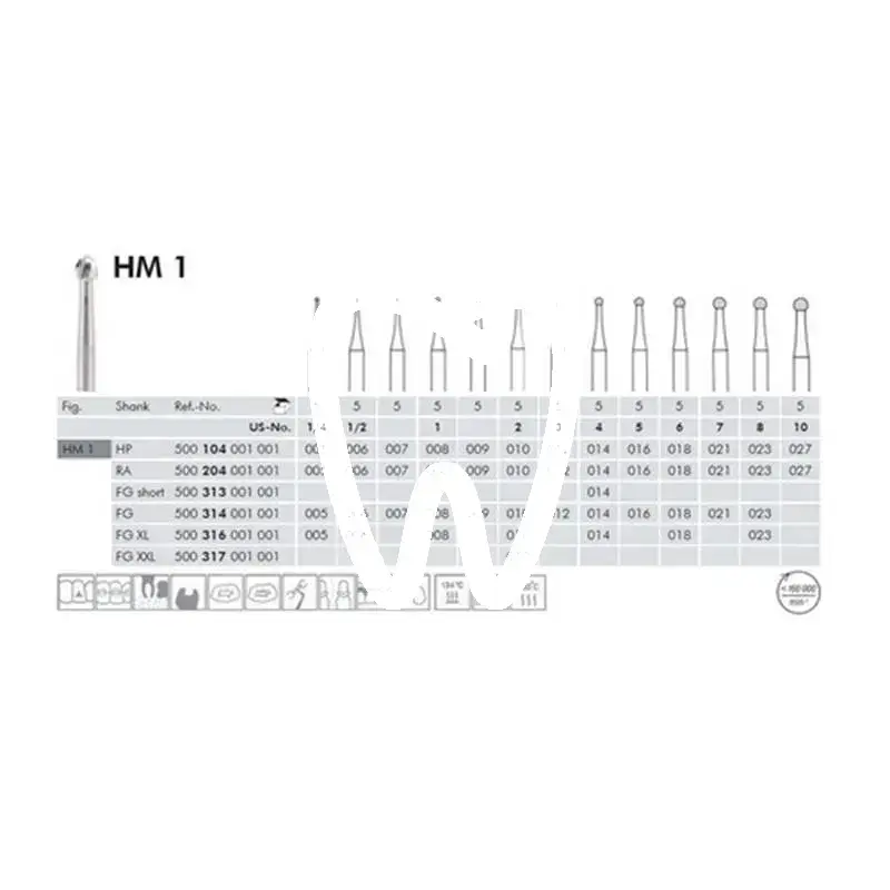 Hm bohrer 1/018 wst 6st fraises hager&meisinger