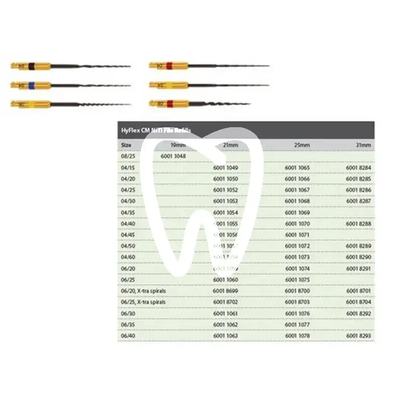 Hyflex cm niti-feile 04/40 25mm  pa endodontie coltene
