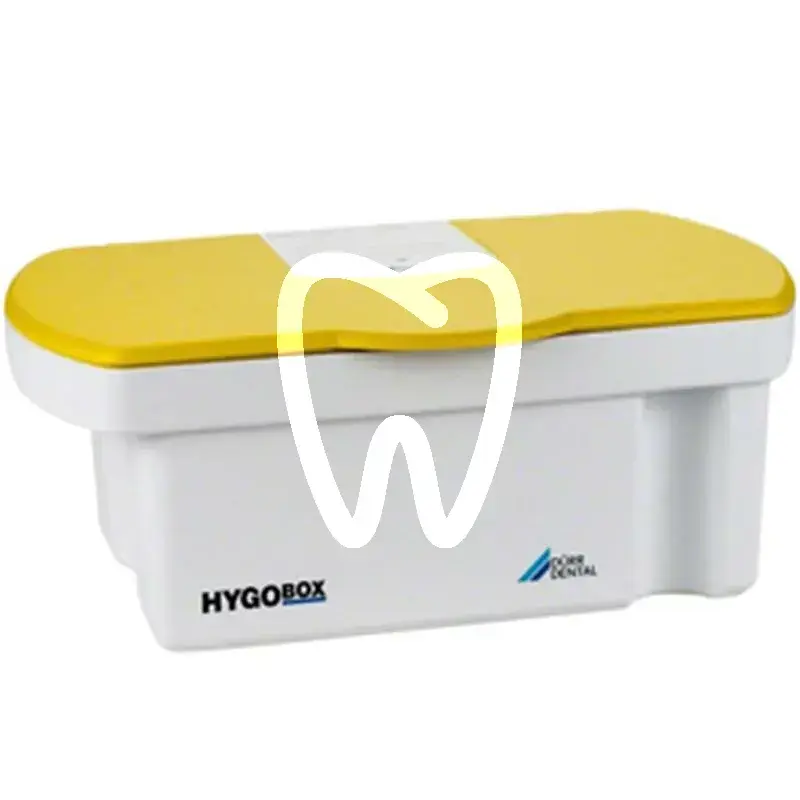 Hygobox gris couvercle jaune nettoyage et désinfection durr