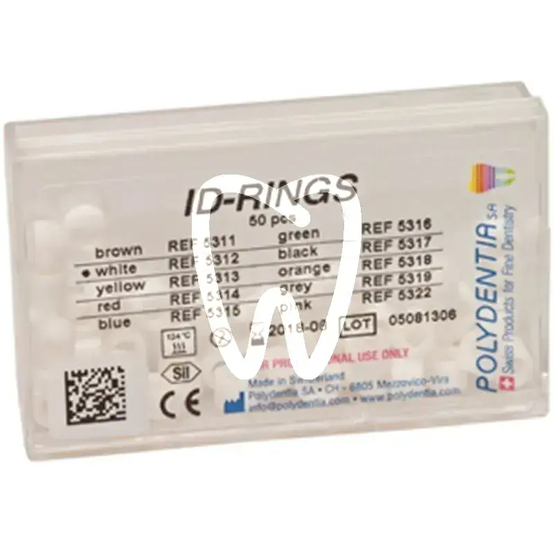 Id-ring anneau de marquage blanc, 50pcs instruments polydentia