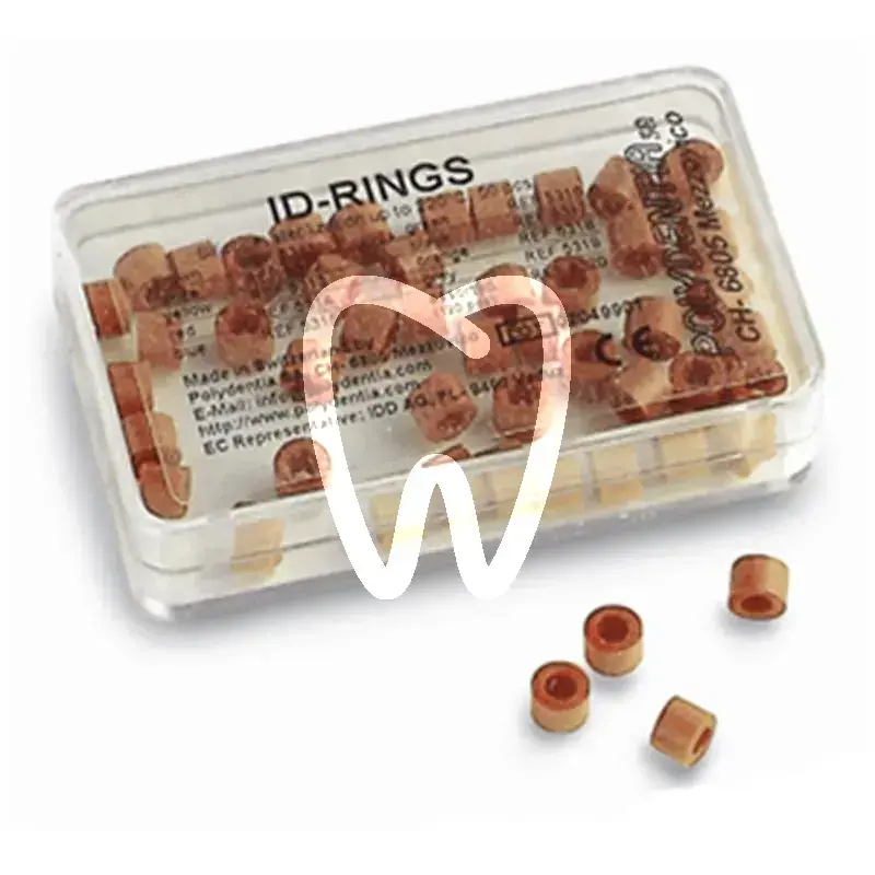 Id-ring anneau de marquage brun, 50pcs instruments polydentia