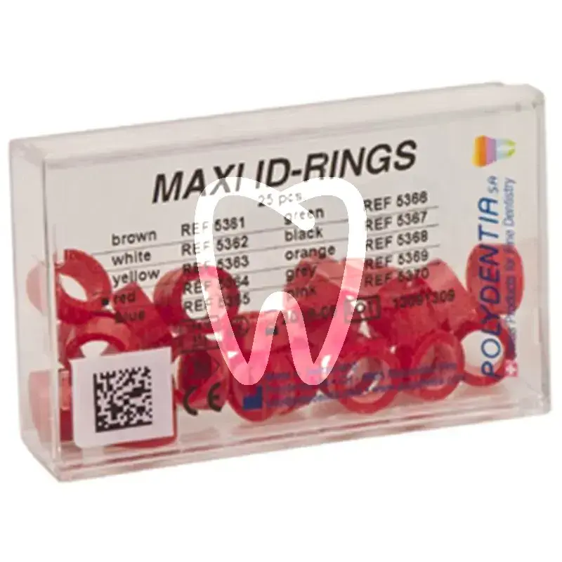 Id-ring anneau de marquage rouge maxi, 25pcs instruments polydentia