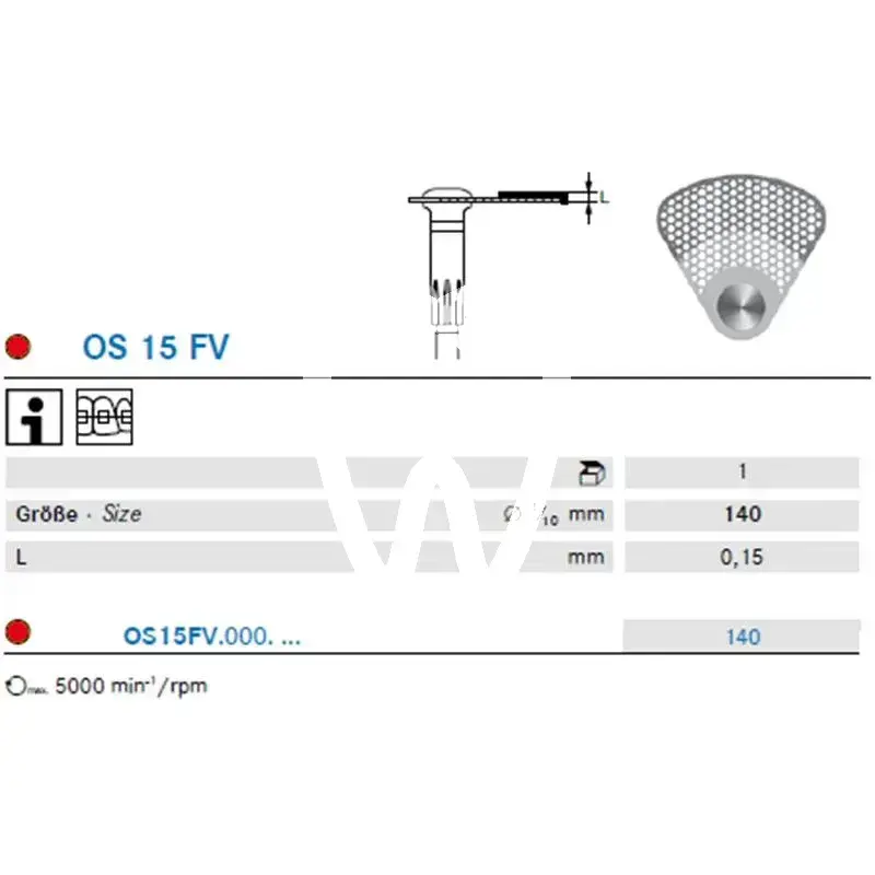 Ipr oscillerende schijf os15fv - os15fv.000.140 matériel de polissage komet