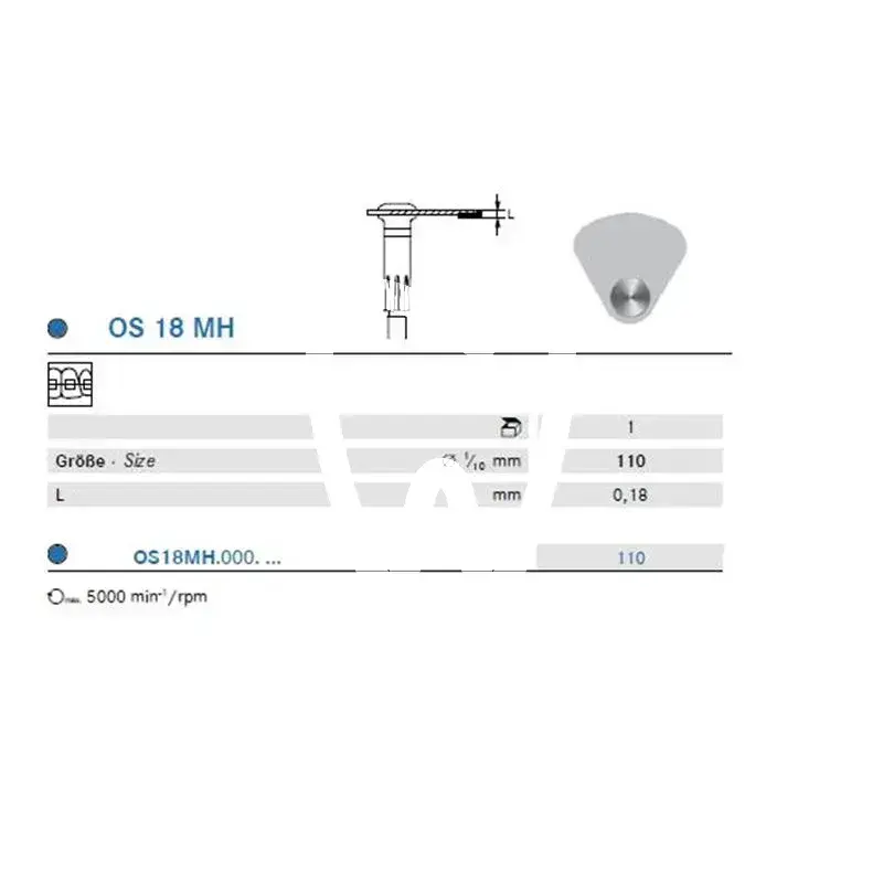 Ipr oscillerende schijf os18mh - os18mh000110 matériel de polissage komet