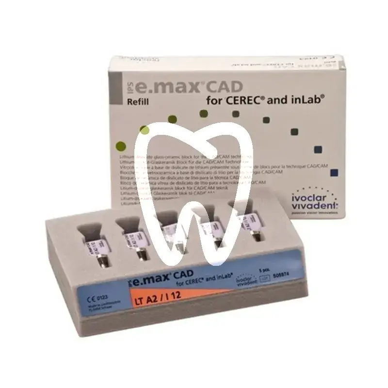 Ips e.max cad cerec inlab lt a2 i12/5 cfao ivoclar