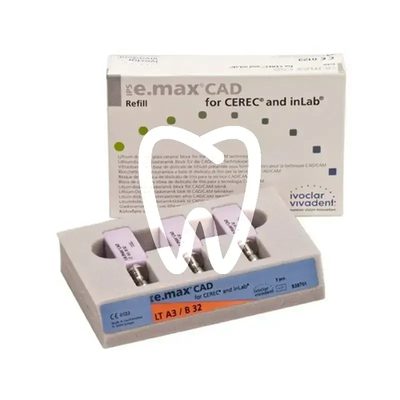 Ips e.max cad cerec inlab lt a3 b32/3 cfao ivoclar