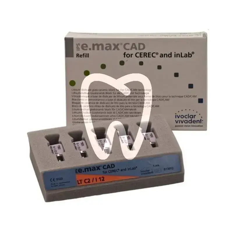 Ips e.max cad cerec inlab lt c2 i12/5 cfao ivoclar