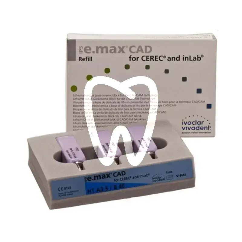 Ips e.max cad cerec/inlab ht a3.5 b40/3 cfao ivoclar
